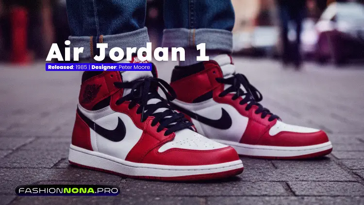 Air Jordan 1 outdoor basketball shoes in classic colorway with Nike Air cushioning